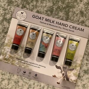 Dionis Scented Goat Milk Hand Cream Collection Set NWT 5x1oz.